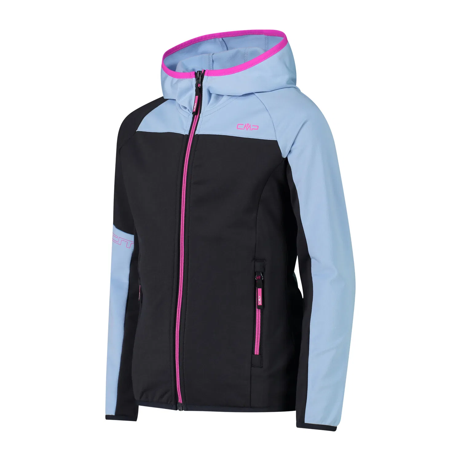 Детская флисовая куртка с капюшоном KID G JACKET FIX HOOD Cmp, Grau Dunkelgrau Kohlengrau — фото 3