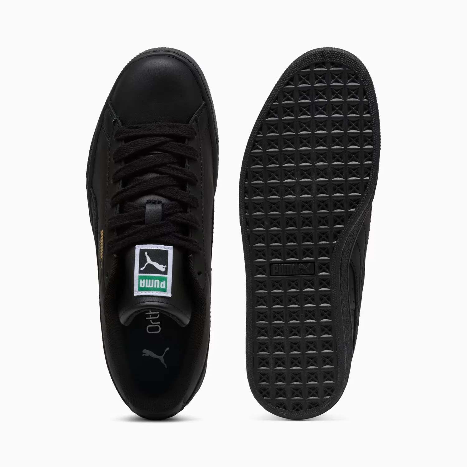 Кроссовки для детей постарше Suede Puma, Puma Black-Archive Green — фото 4