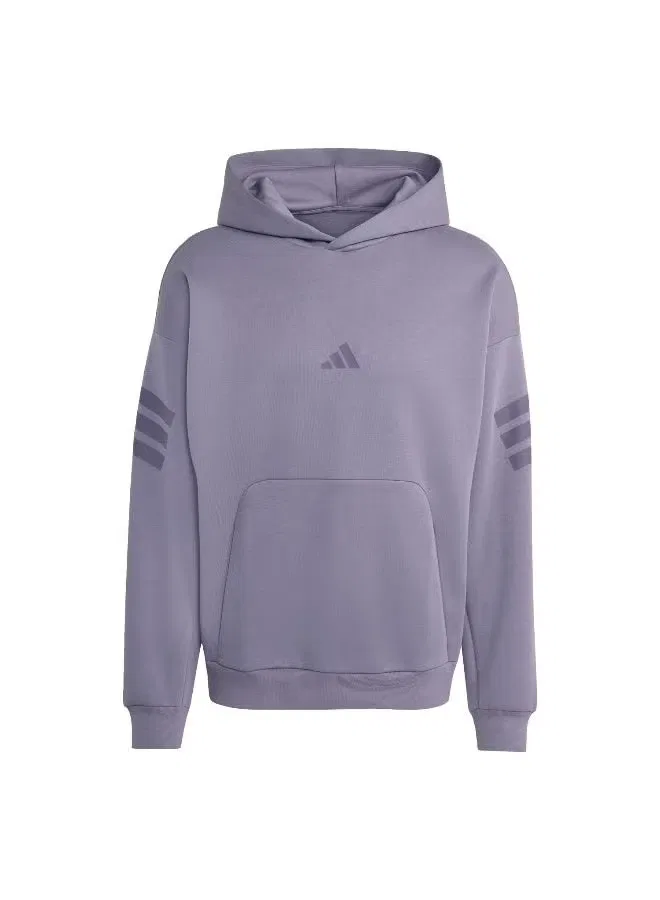Худи с кенгуру-карманом M FI 3S HD Adidas, фиолетовый — фото 2