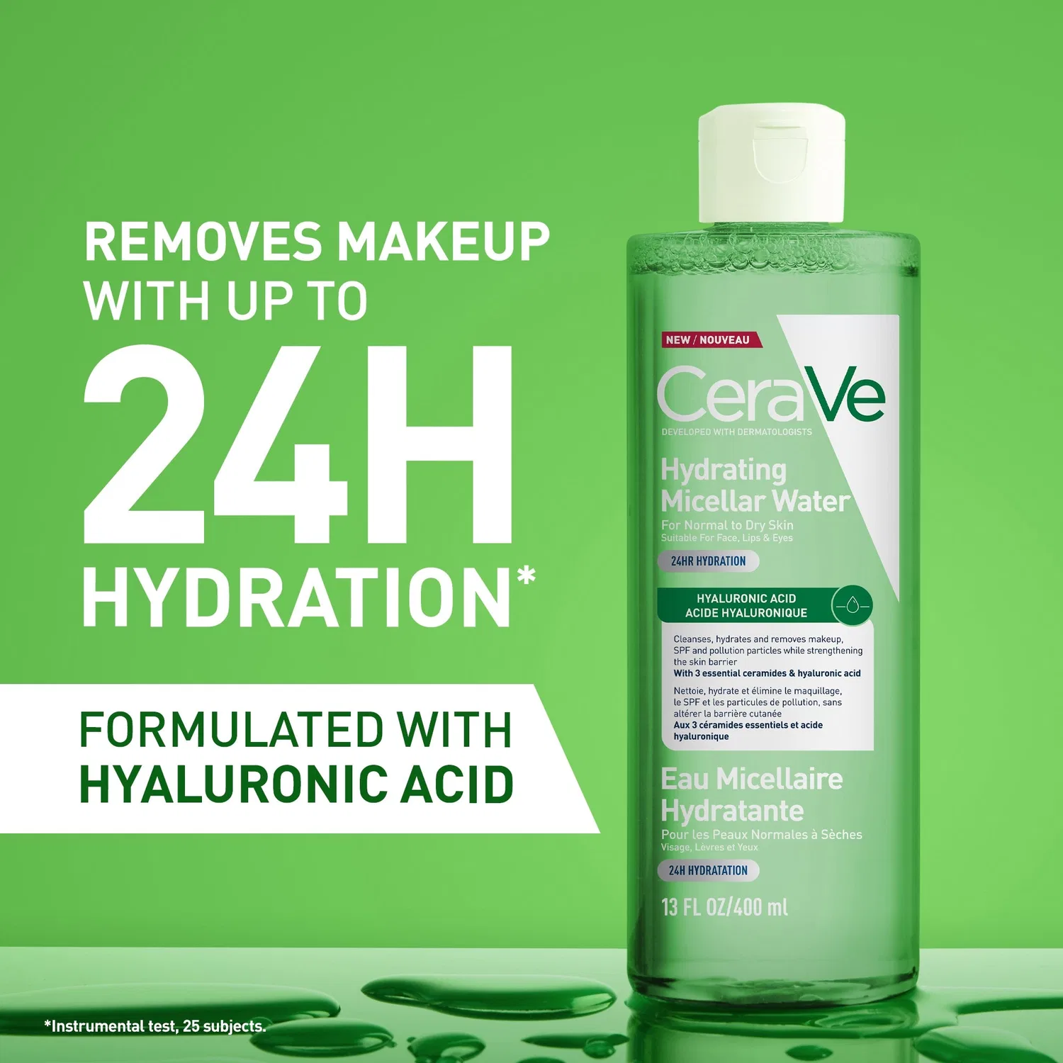 Очищающая мицеллярная вода CeraVe Hydrating Micellar Water, 400 мл — фото 2