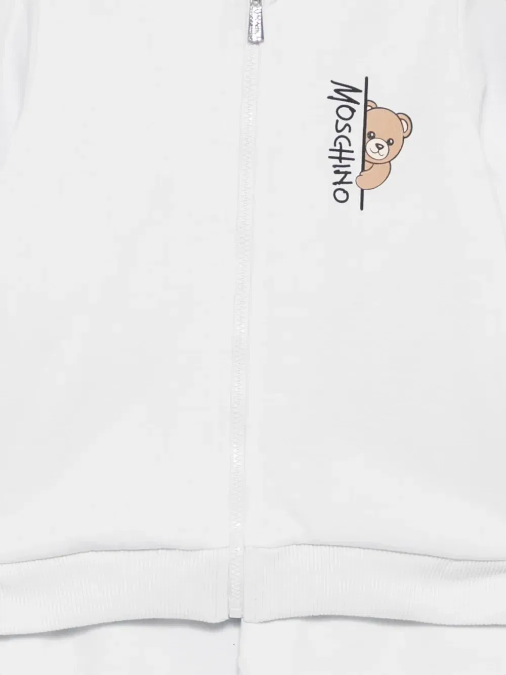 Спортивный костюм с принтом "Медведь Тедди" Moschino Kids, серый — фото 3