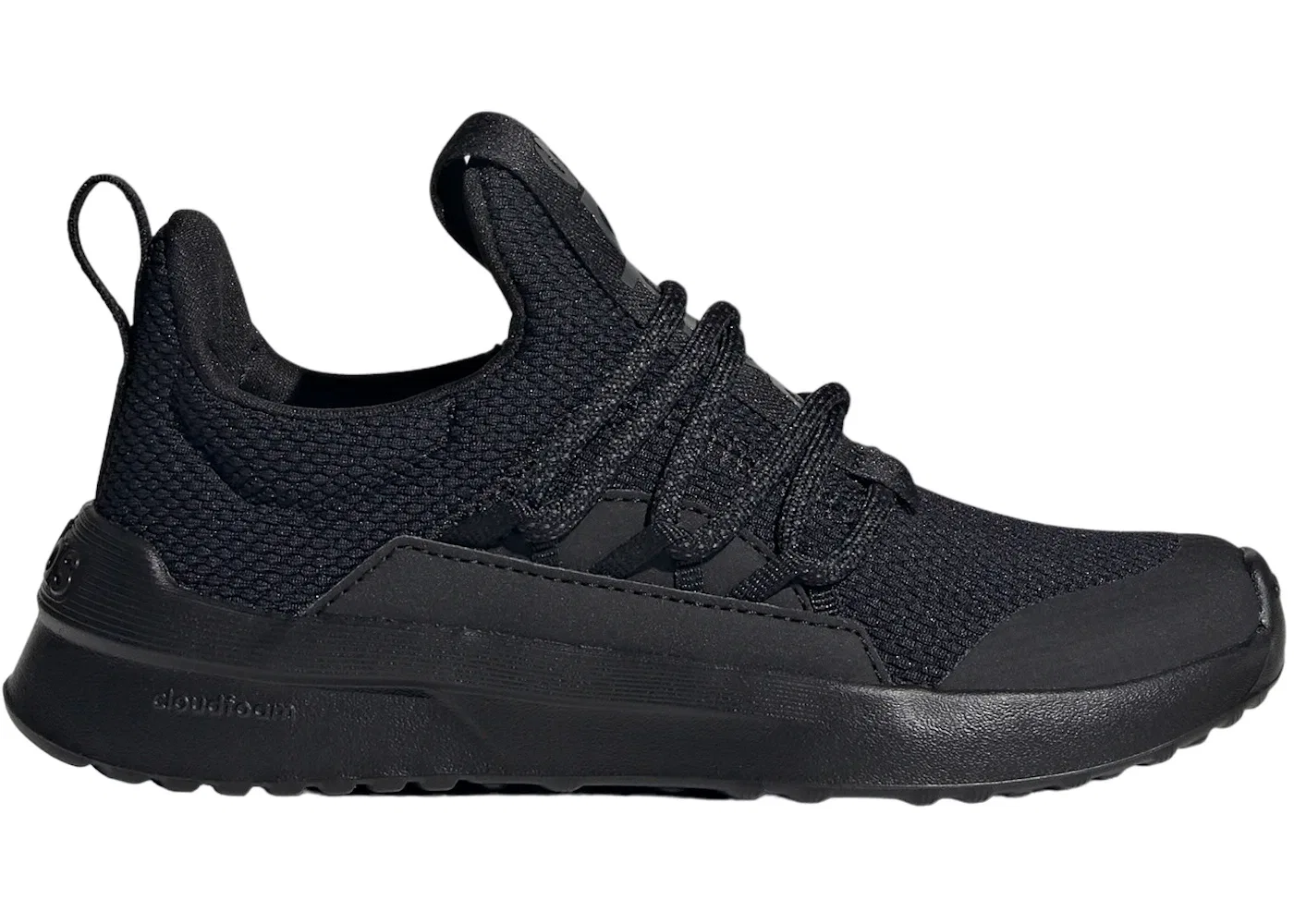 Детские кроссовки для мальчиков с сетчатым верхом Adidas Lite Racer Adapt 5.0, Core Black Core Black Grey Six