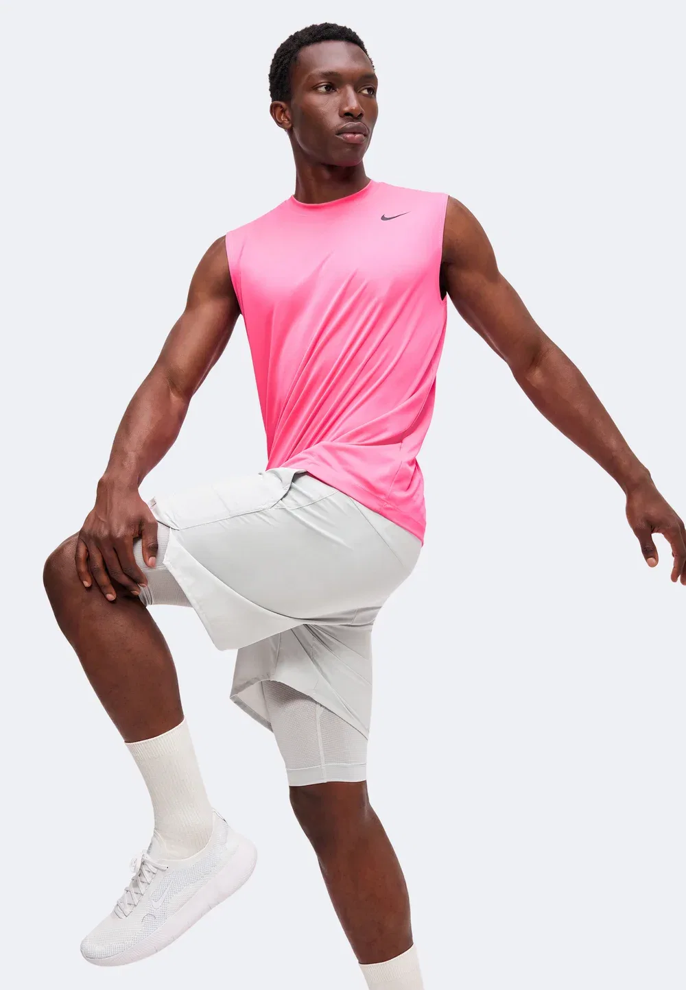 Tee flex - top Nike Performance, Hyper Pink/Black — фото 4