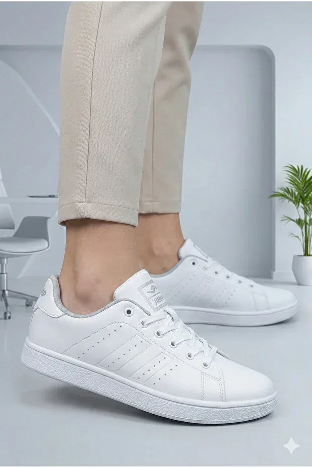 Детские кроссовки из искусственной кожи Jump, White