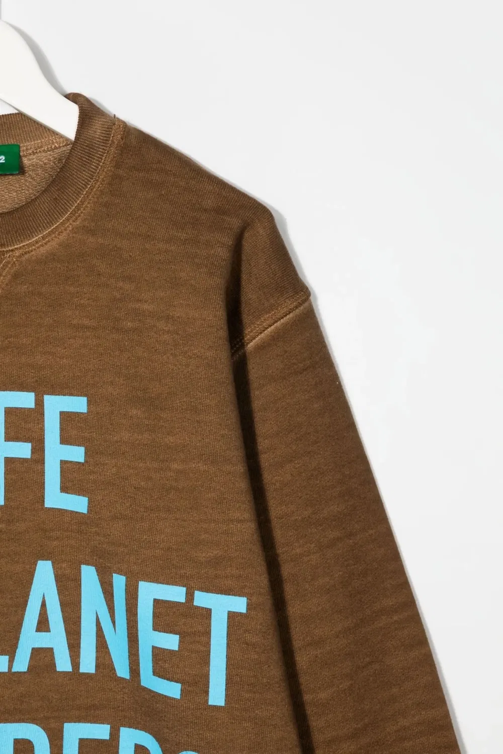Свитшот One Life One Planet DSQUARED2, каштановый коричневый/светло-голубой — фото 3