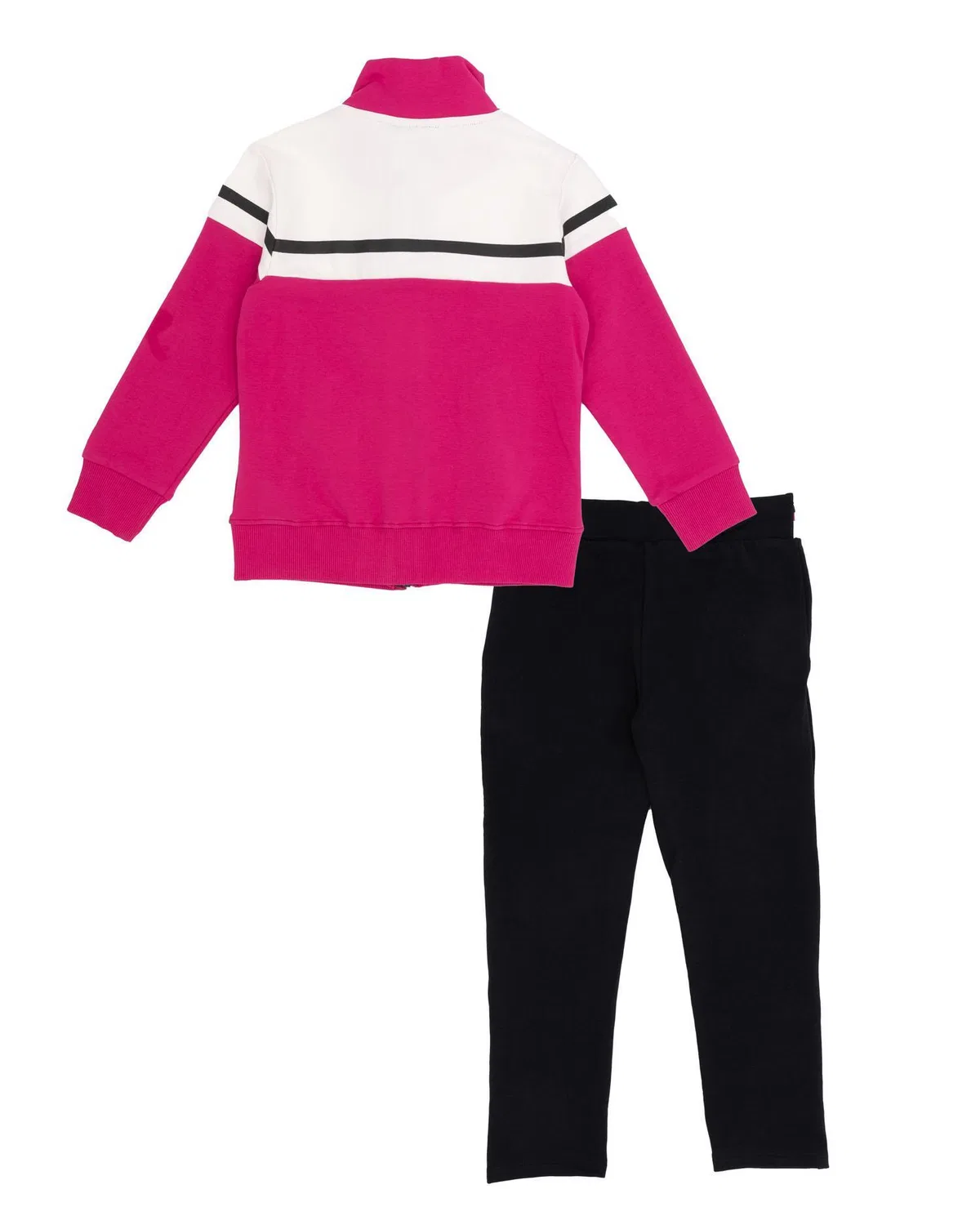 Детский спортивный костюм для девочек с принтом Neon Leone 1947 Apparel, Rosa Schwarz — фото 2
