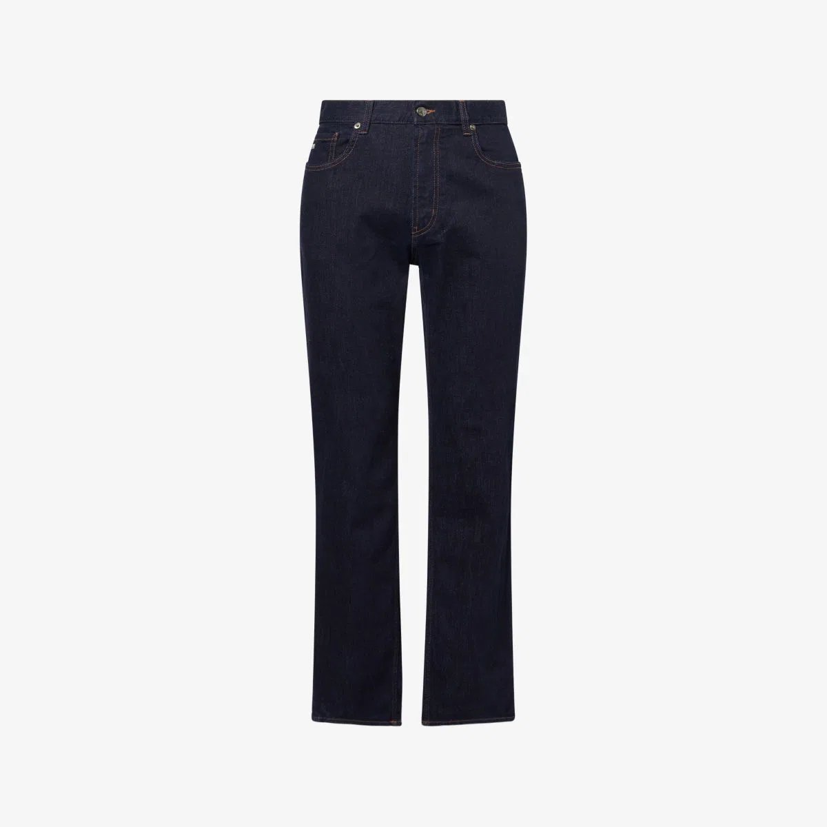 Джинсы прямого кроя J76 из эластичного денима Emporio Armani, синий