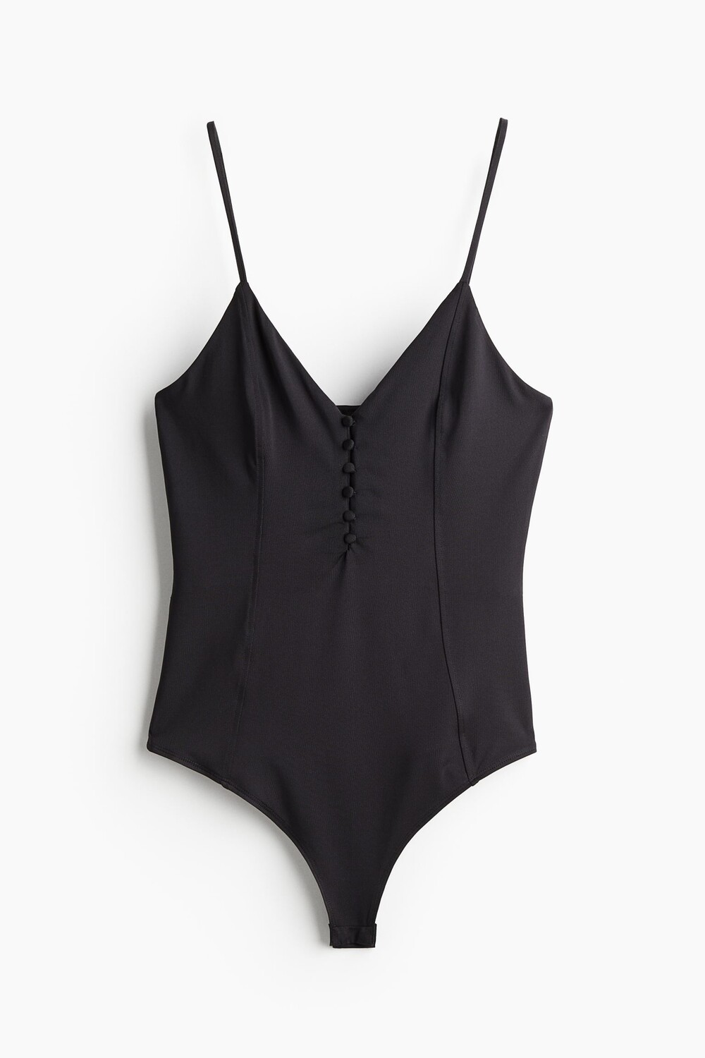 

Боди H&M Button-front Thong, черный