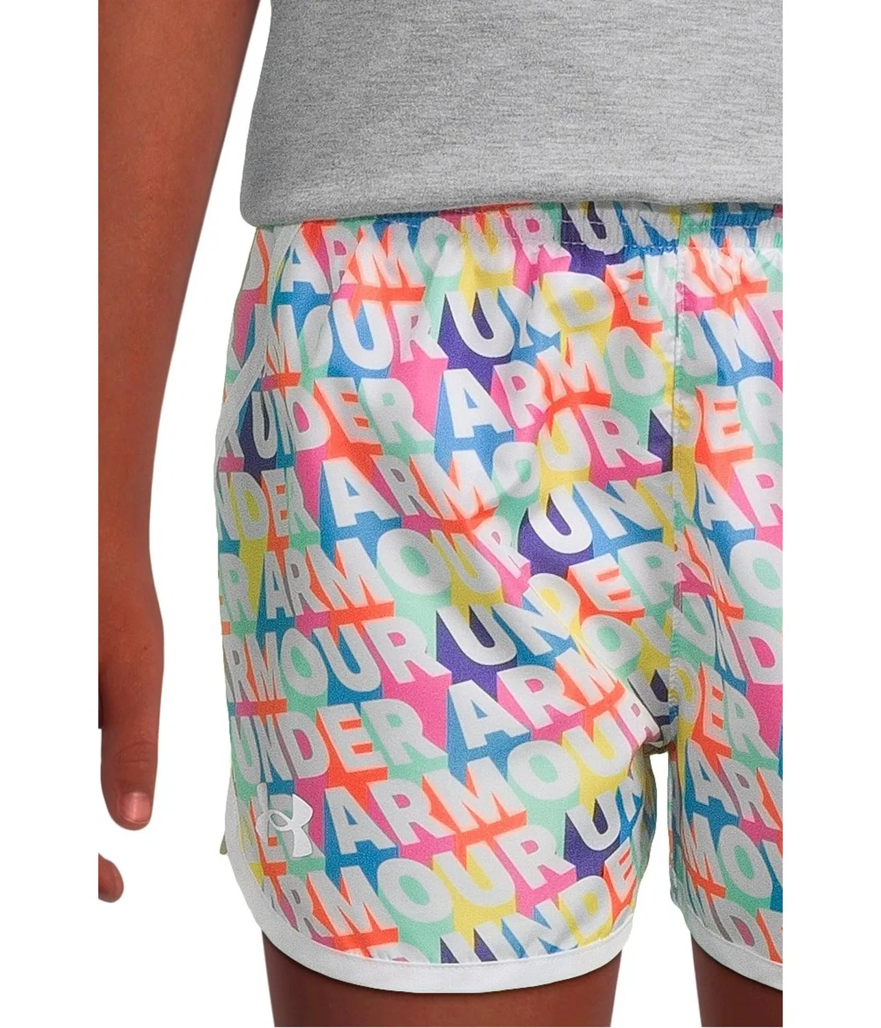 Комплект из тканых шорт с принтом (для маленьких детей) Under Armour Kids, Mod Gray — фото 3