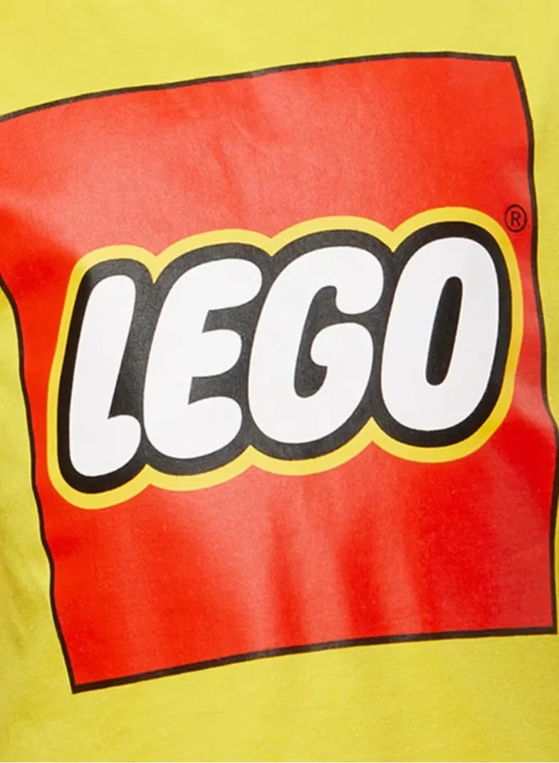 Футболка с принтом Lego, желтая — фото 4