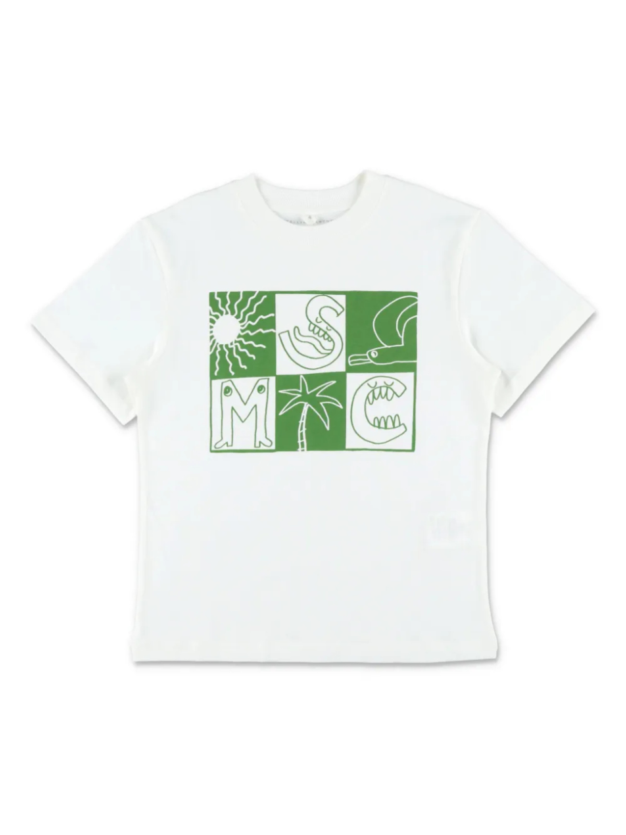 

Футболка Stella McCartney Kids из хлопка, белый