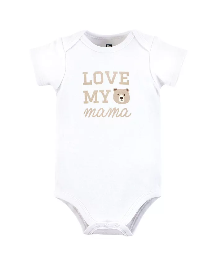 Комплект из 3 боди Hudson Cotton для мальчиков Hudson Baby, коричневый — фото 3