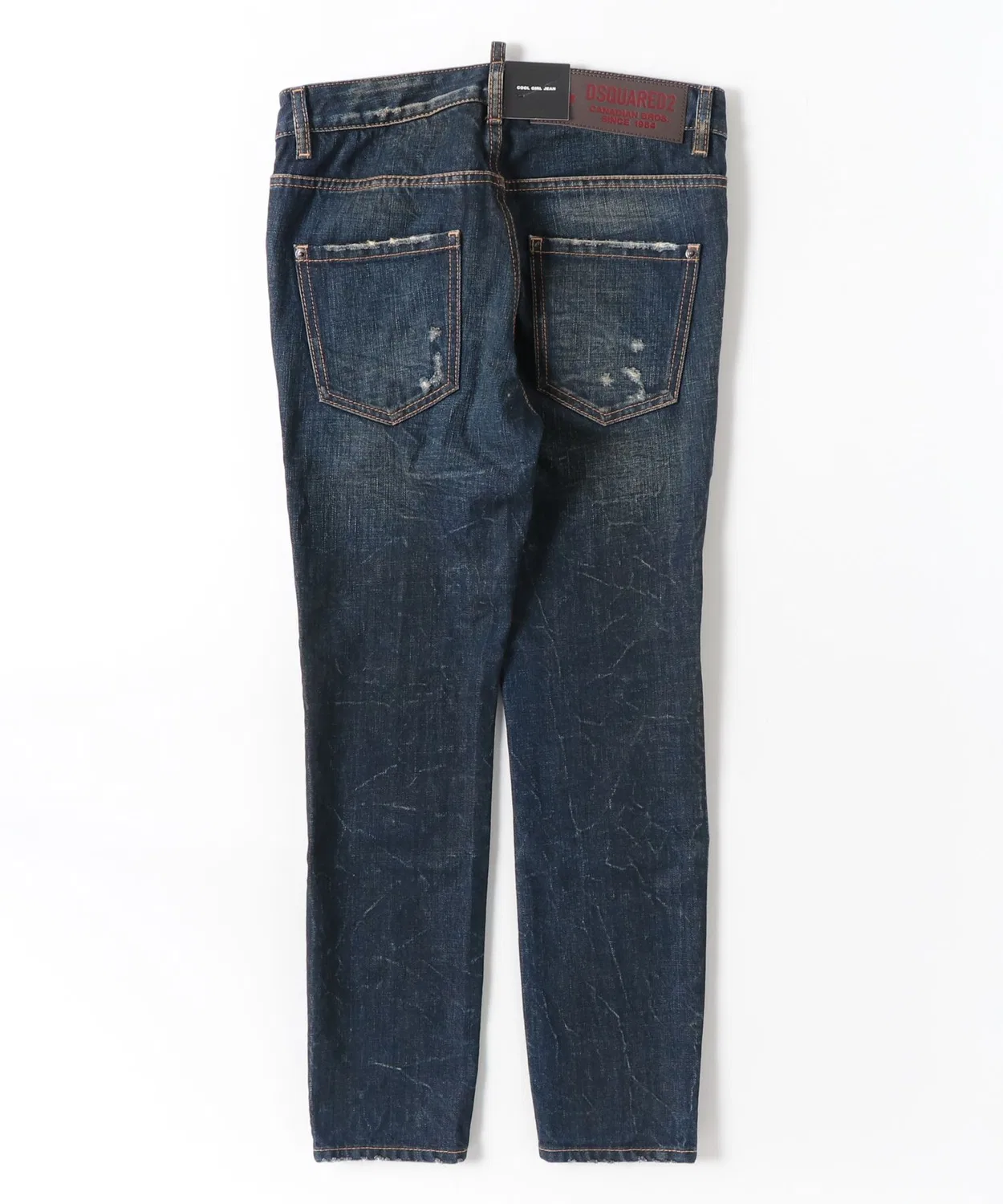 Женские джинсы скинни Cool Girl Jean Dark Desert Dust Wash DSQUARED2, Blue — фото 2