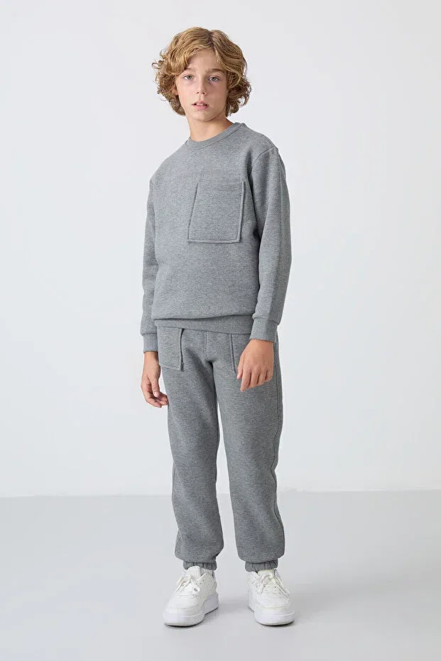 Детский спортивный костюм для мальчиков хлопковый Tommy Life, Gb Melange