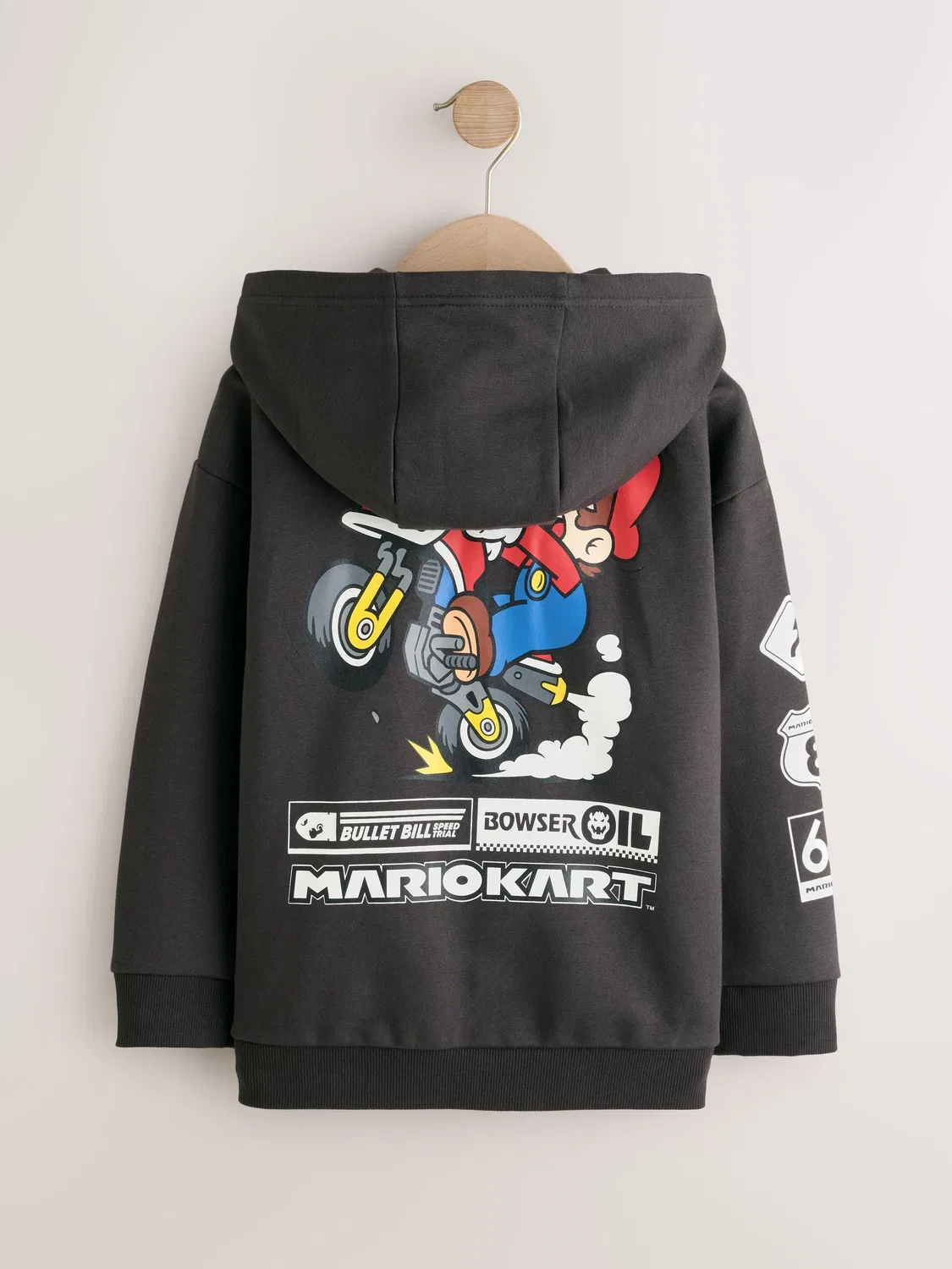 Худи на молнии Mario Next, угольно-серый — фото 2