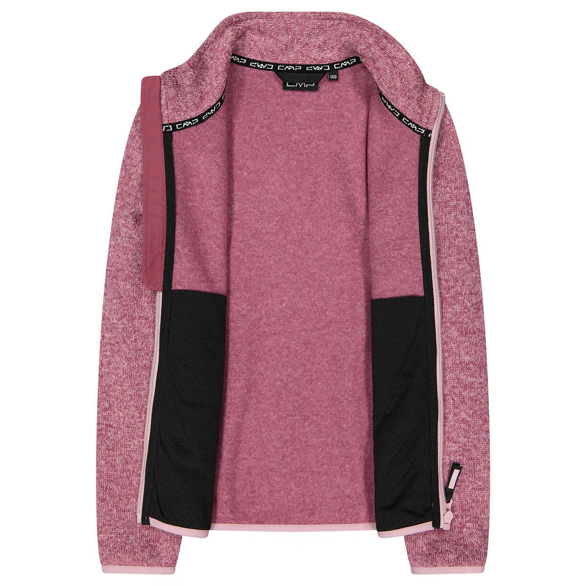 Детская флисовая куртка для девочек Knit-Tech Cmp, Цвет Rot Rosa Orange — фото 3