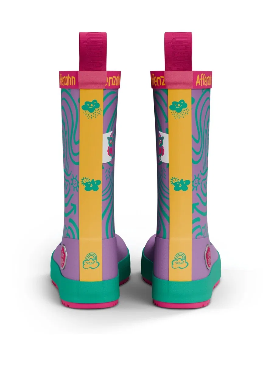 Резиновые сапоги Affenzahn 'Gummistiefel Vegan Plashy' фиолетового цвета — фото 3