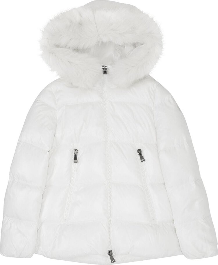 

Пуховик Moncler Laiche Zip Up Puffer Jacket 'White', белый