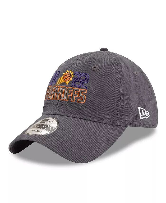 

Мужская серая регулируемая кепка Phoenix Suns 2022 NBA Playoffs Bubble Letter 9TWENTY New Era
