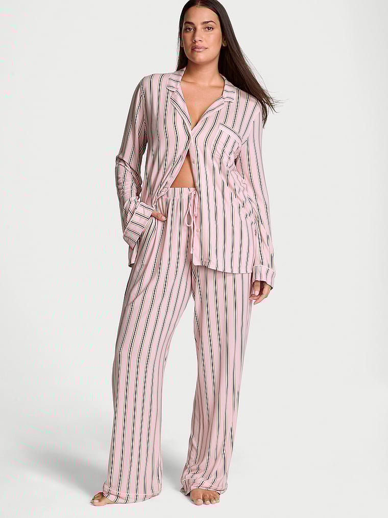 

Мягкий длинный пижамный комплект из модала Victoria'S Secret, красный
