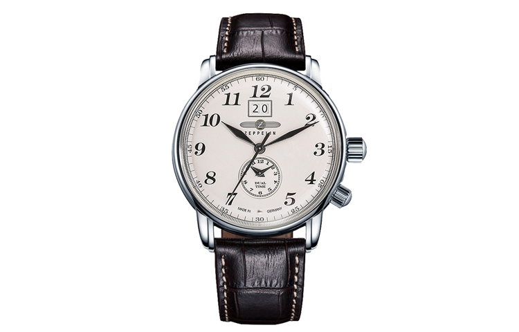 

ZEPPELIN Часы Piaget Collection Quartz Movement Men's Watch Watch 42 White Dial Stainless Steel Case Leather Strap 7644 5