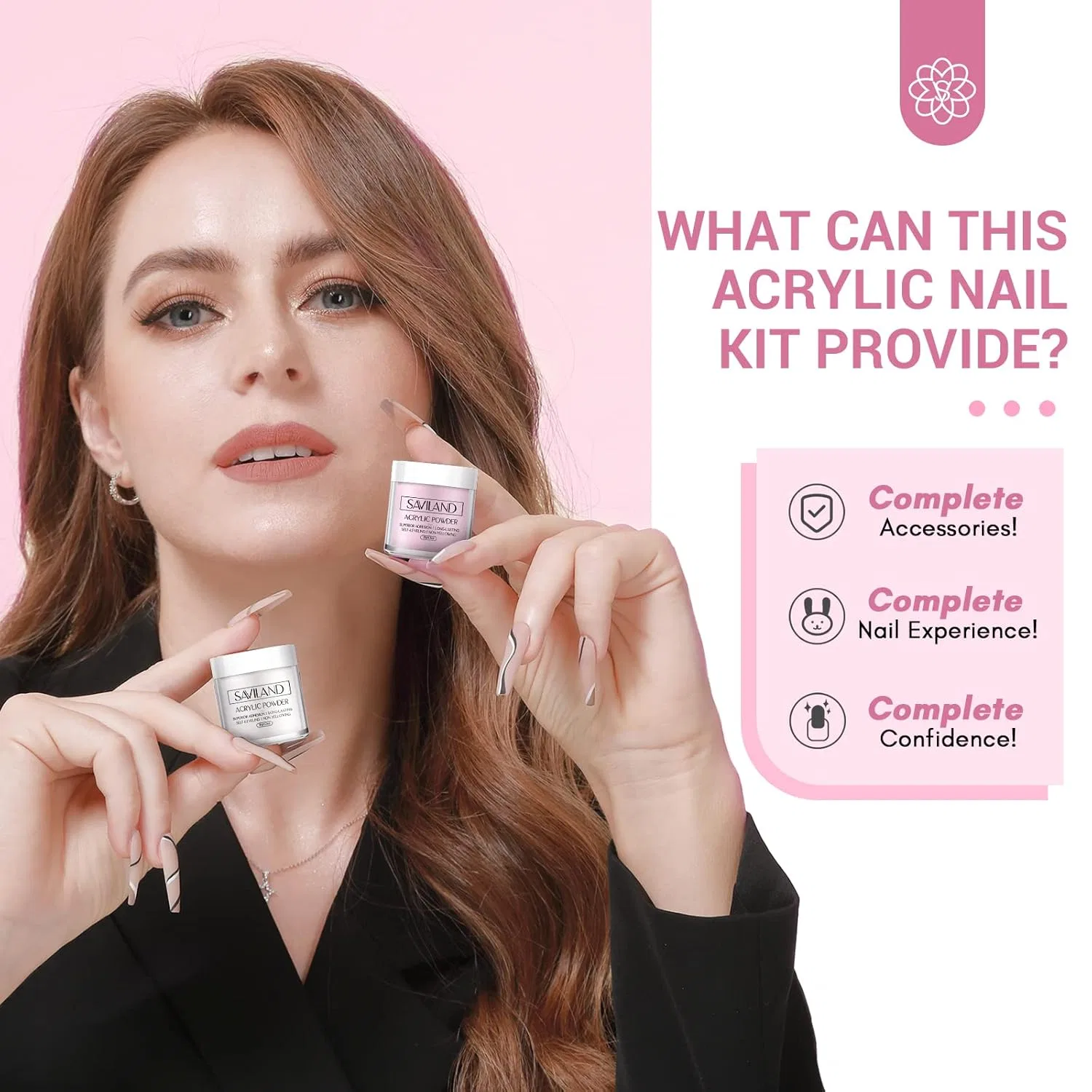 Стартовый набор для акриловых и гель-лаковых ногтей от SAVILAND Saviland, 3-Acrylic Nail Set — фото 4