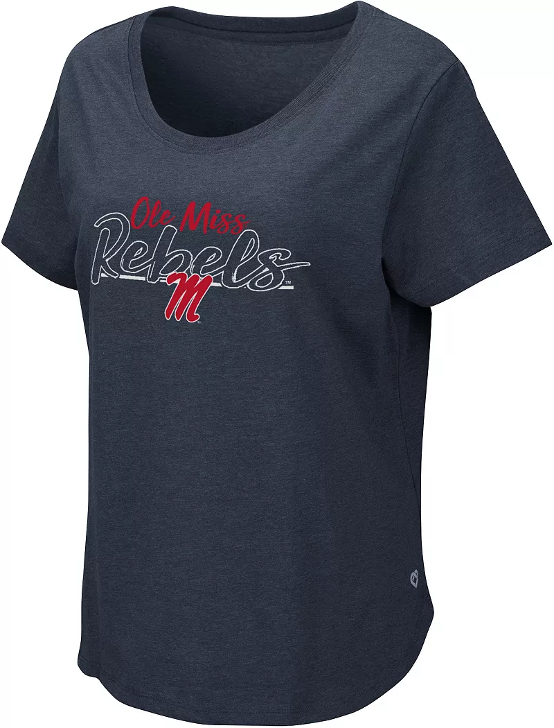 

Женская темно-синяя футболка Colosseum Ole Miss Rebels