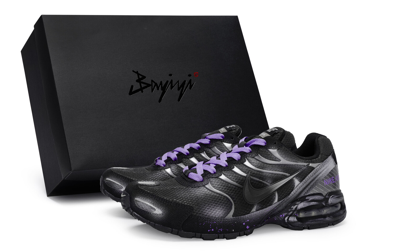 

Кроссовки Air Max Torch 4 мужские с низким верхом серебристо-фиолетовый Nike