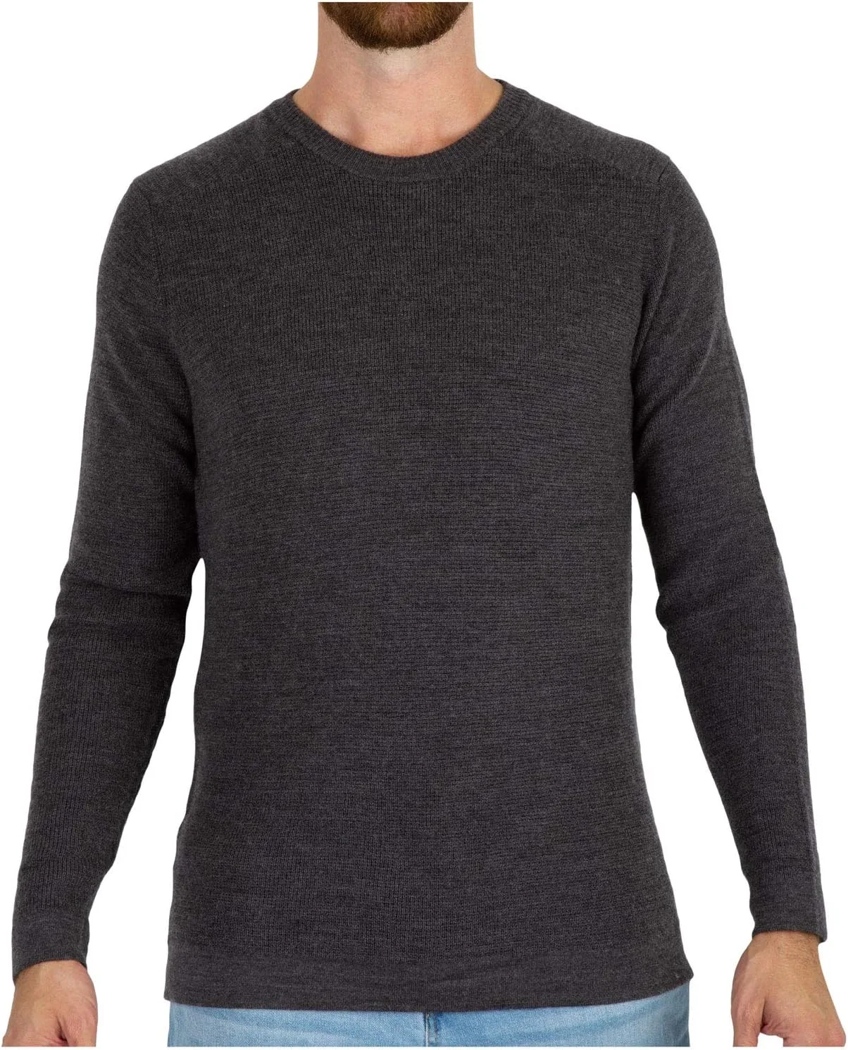 

Мужской свитер MERIWOOL из мериносовой шерсти с длинными рукавами