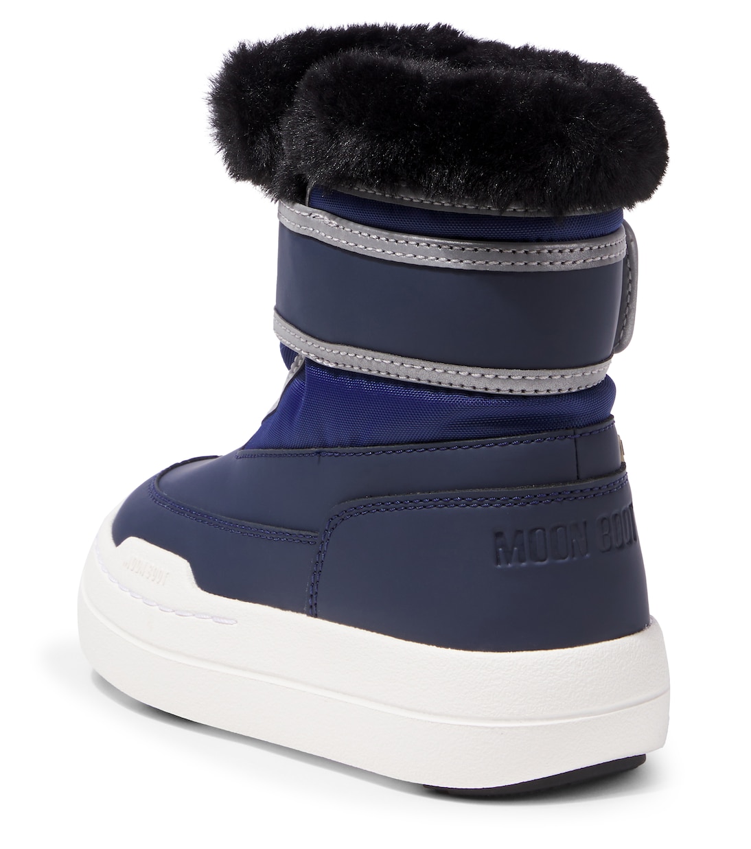 Детские зимние ботинки Junior Park Strap с отделкой из искусственного меха Moon Boot Kids, синий — фото 3
