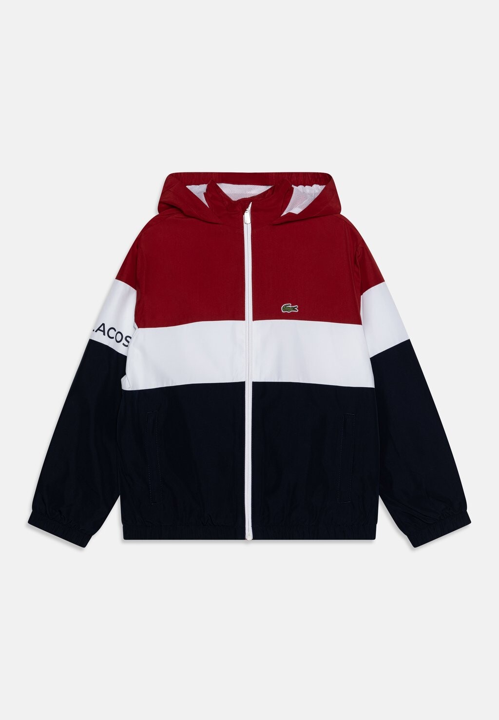 

Куртка межсезонная Color Block Unisex Lacoste, цвет ora/white/navy blue