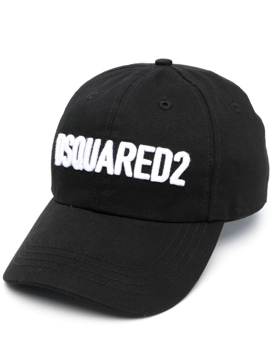 

Dsquared2 logo-appliqué cotton cap, черный