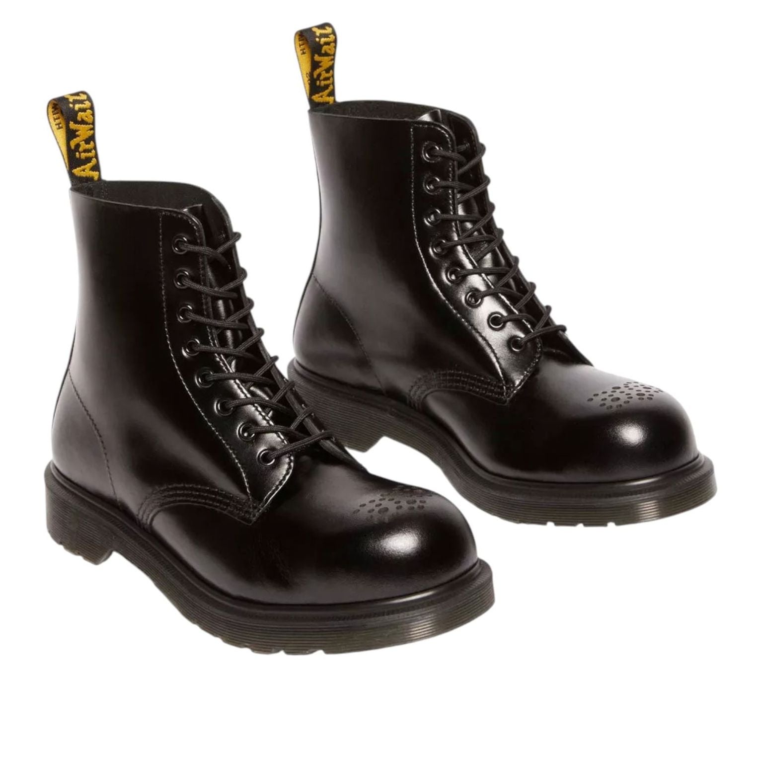Ботинки Dr. Martens 1460 из аналиновой кожи со стальным носком, черные — фото 2