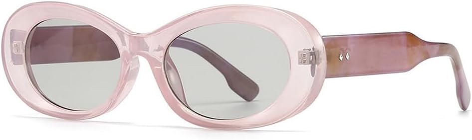 

Популярные модные овальные женские солнцезащитные очки в винтажном стиле, конфетные цвета, прозрачный градиент, мужские солнцезащитные очки в стиле панк WNCKSQ, Purple Light Gray