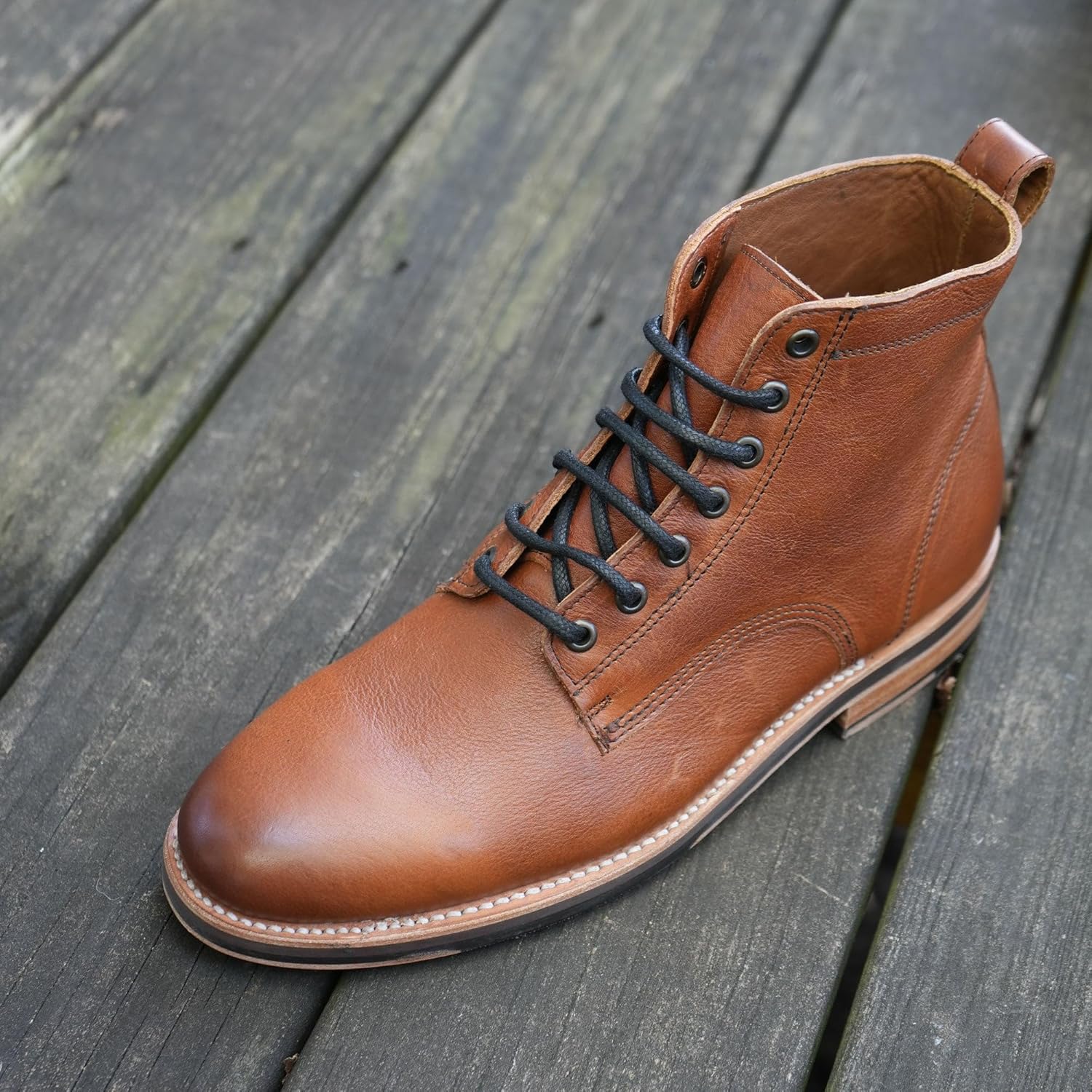 Ботинки Andres Handcrafted The Craftsman на шнуровке, модель A1001 Andres Handcrafted Boots, Riviera Whiskey — фото 3
