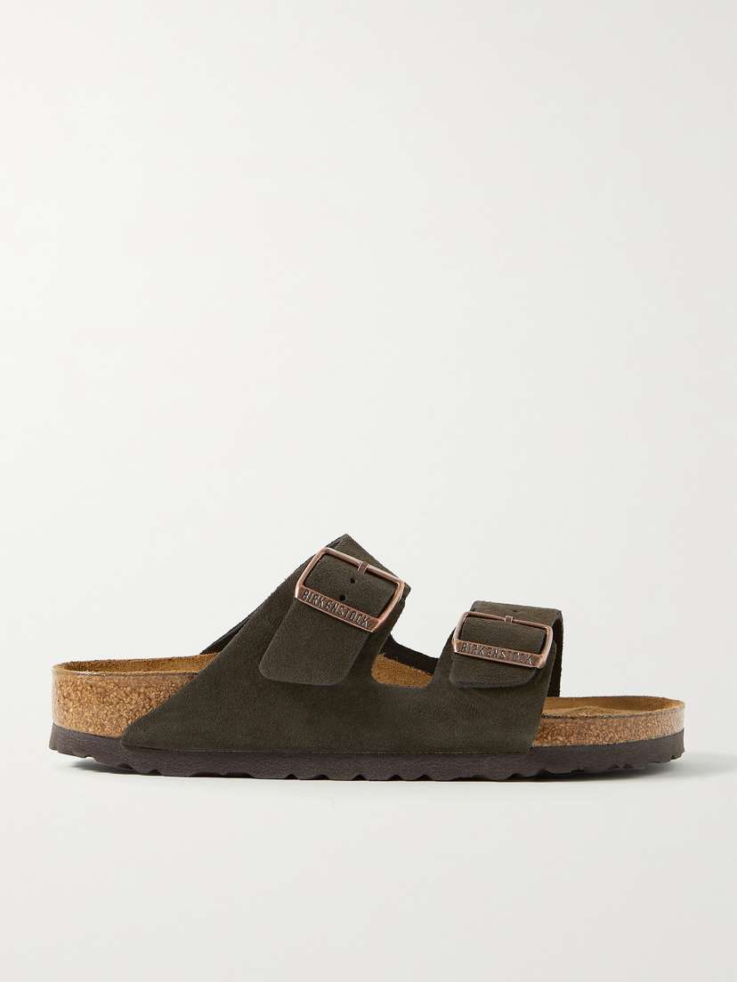 Замшевые сандалии Arizona Birkenstock, коричневый