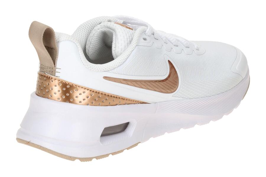 Кроссовки NIKE AIR MAX Nuaxis белые коричневые металлические женские — фото 4