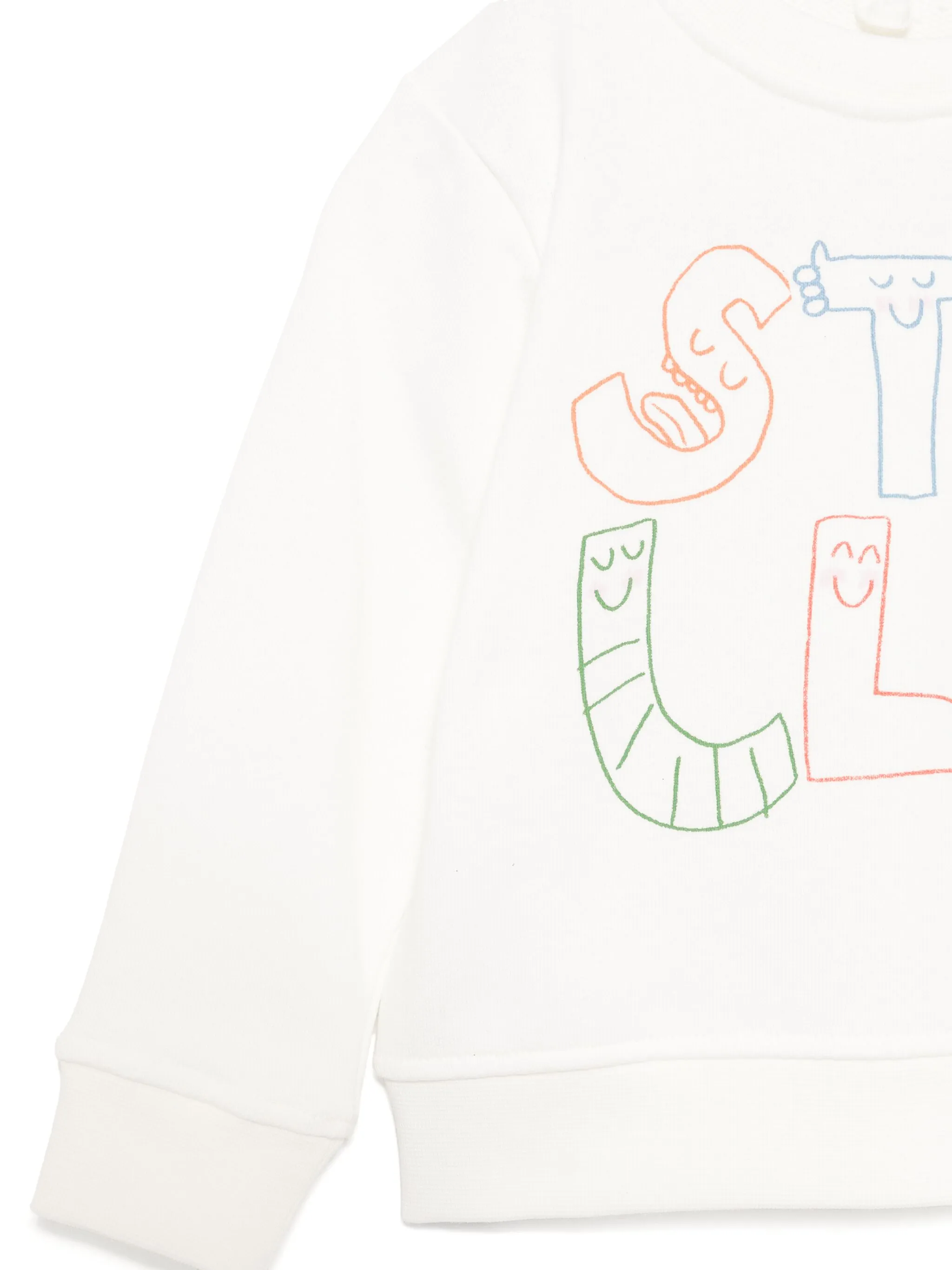 Толстовка с графичным принтом Stella Mccartney Kids, нейтральный — фото 3