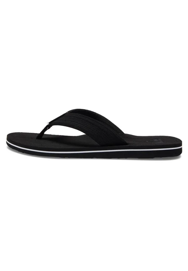 Текстурированные пляжные тапочки molokai с откидывающейся спинкой Quiksilver, Black White Black