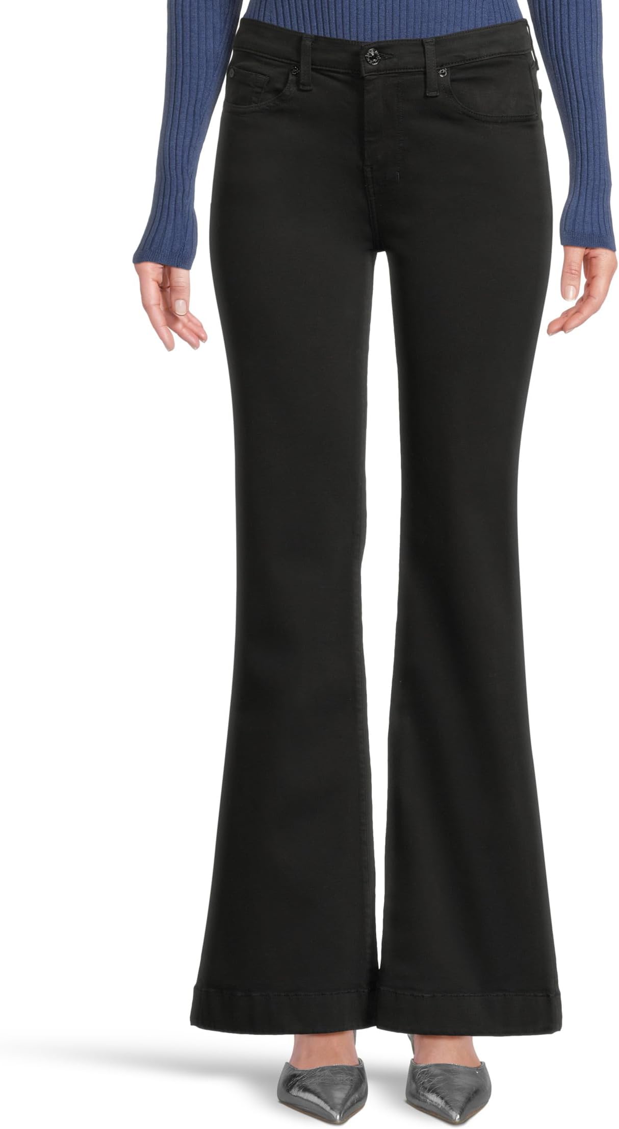 

Джинсы 7 For All Mankind Dojo Tailorless Jeans in Black, черный
