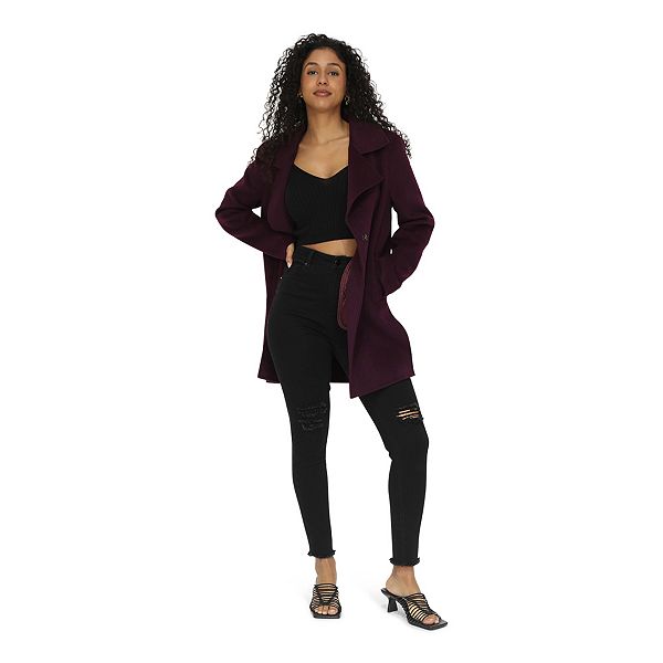 

Куртка oversize из шерстяной смеси Ex-Boyfriend Belle & Bloom, Plum