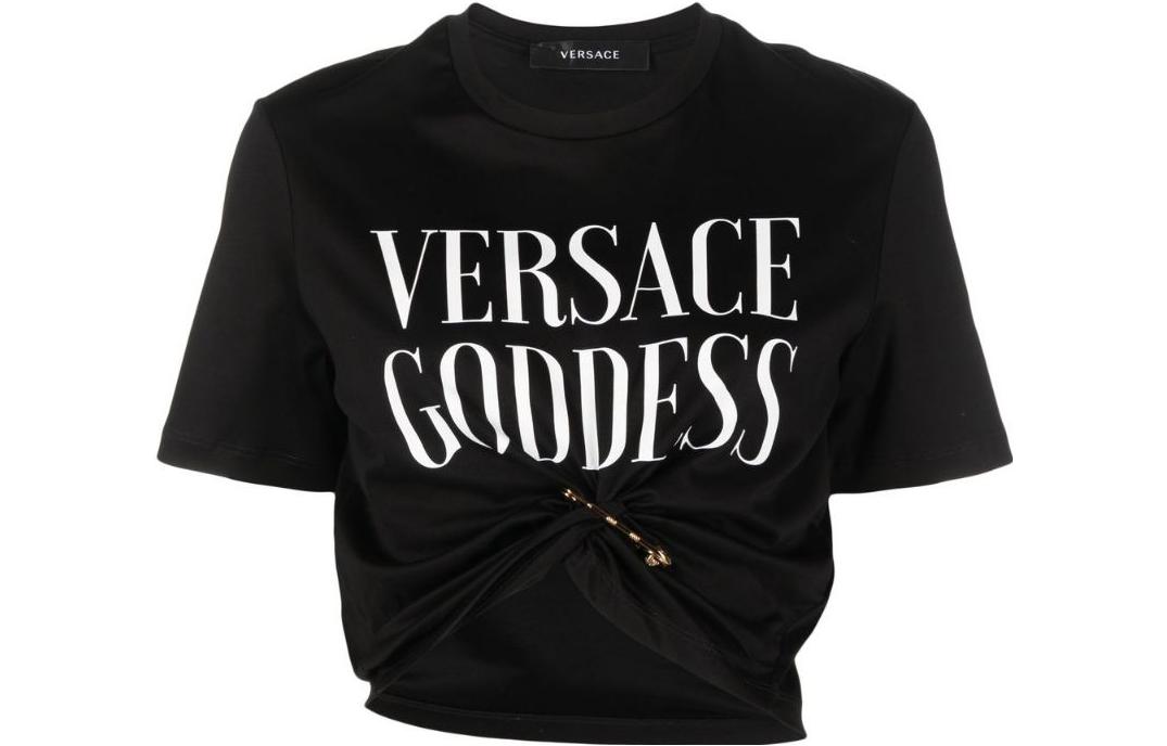

Футболка с принтом "Богиня" 'Black' VERSACE