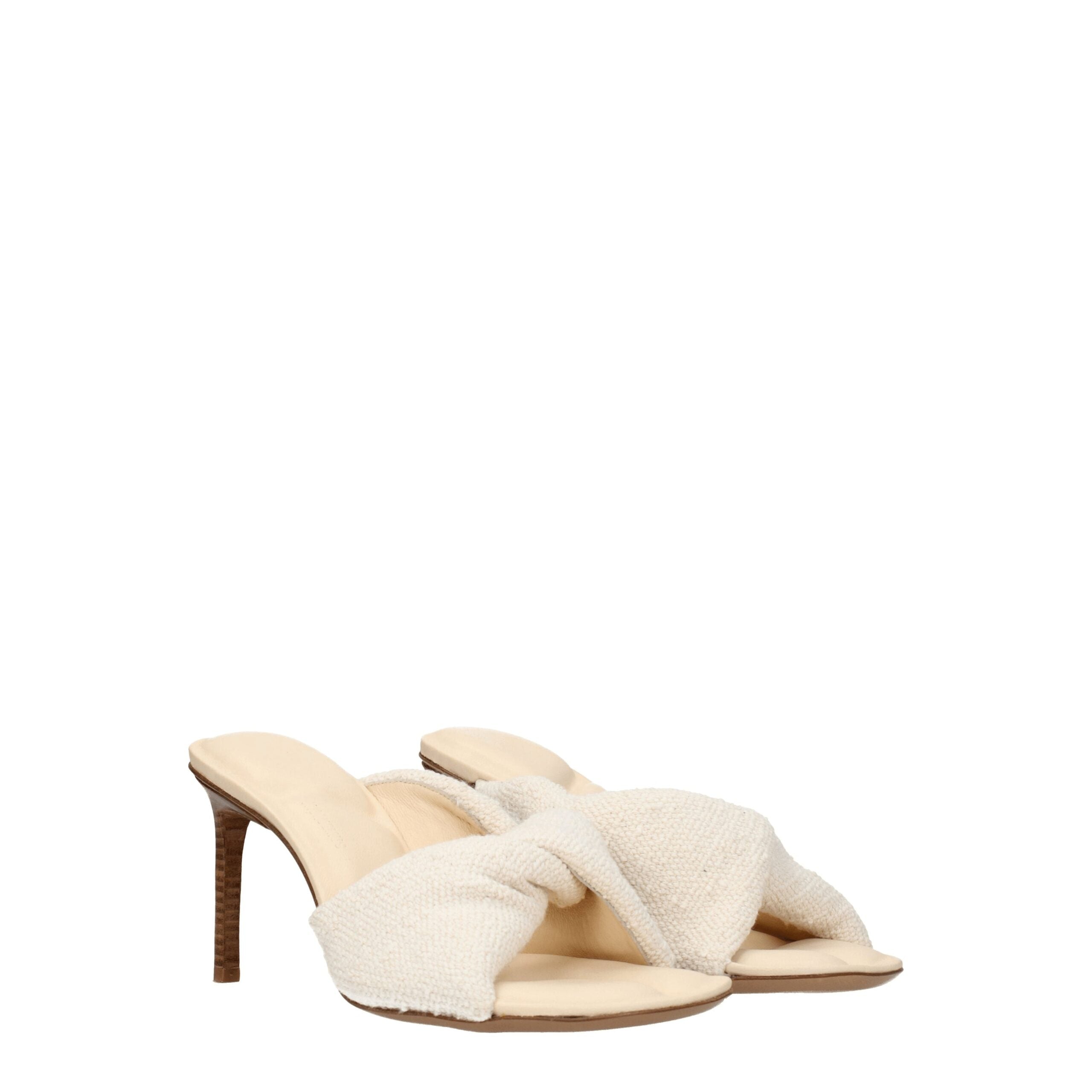Jacquemus Fabric Women's Sandal, бежевый — фото 2