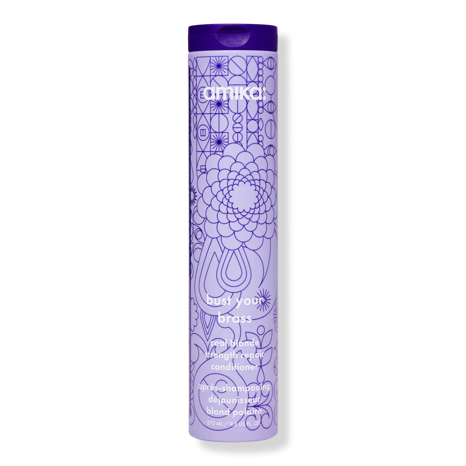 

Кондиционер для восстановления волос Bust Your Brass Cool Blonde Strength Repair Conditioner amika, 9.2 oz