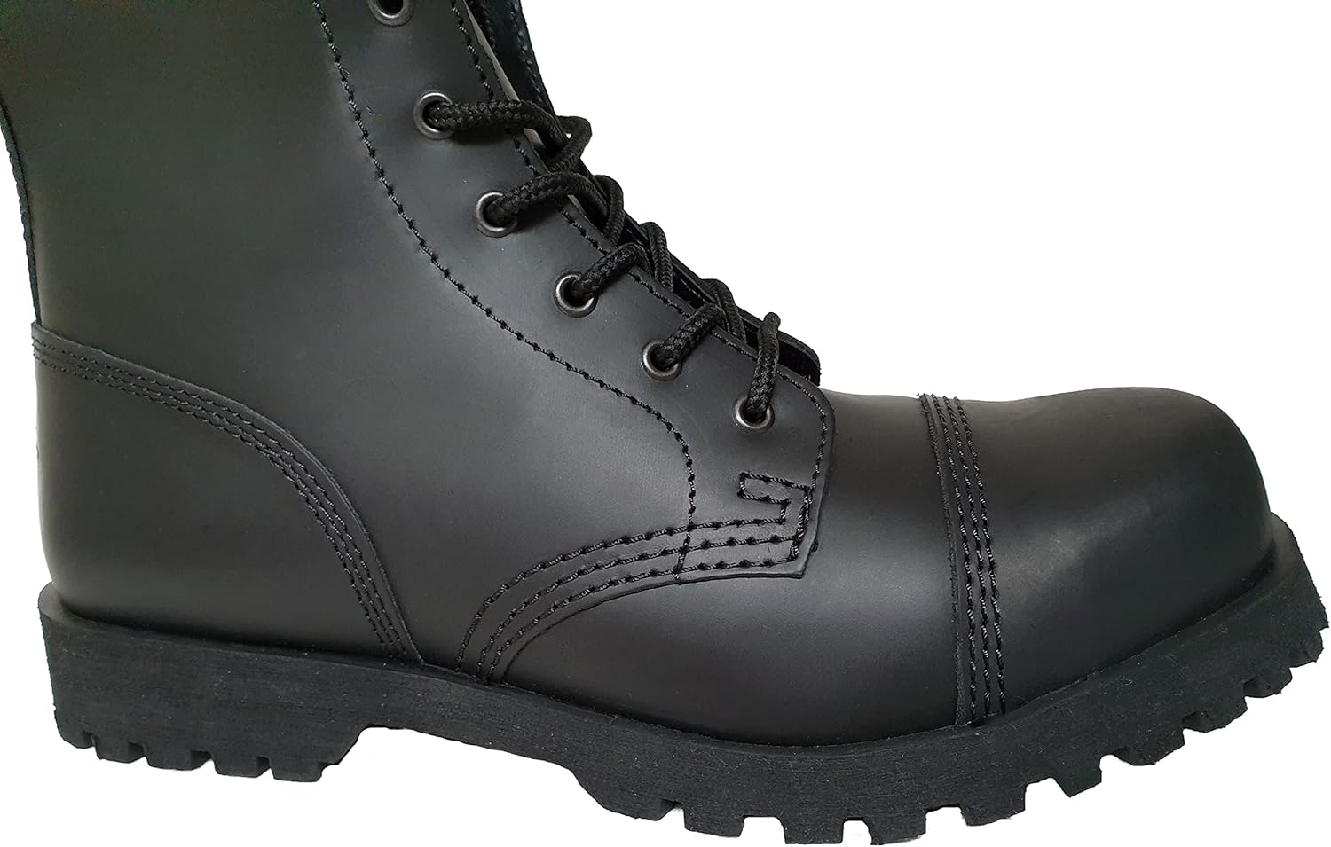 Мужские ботинки Boots Braces England с 10 отверстиями, черные матовые, с стальным носком, модели Rangers Spirit Of England — фото 4