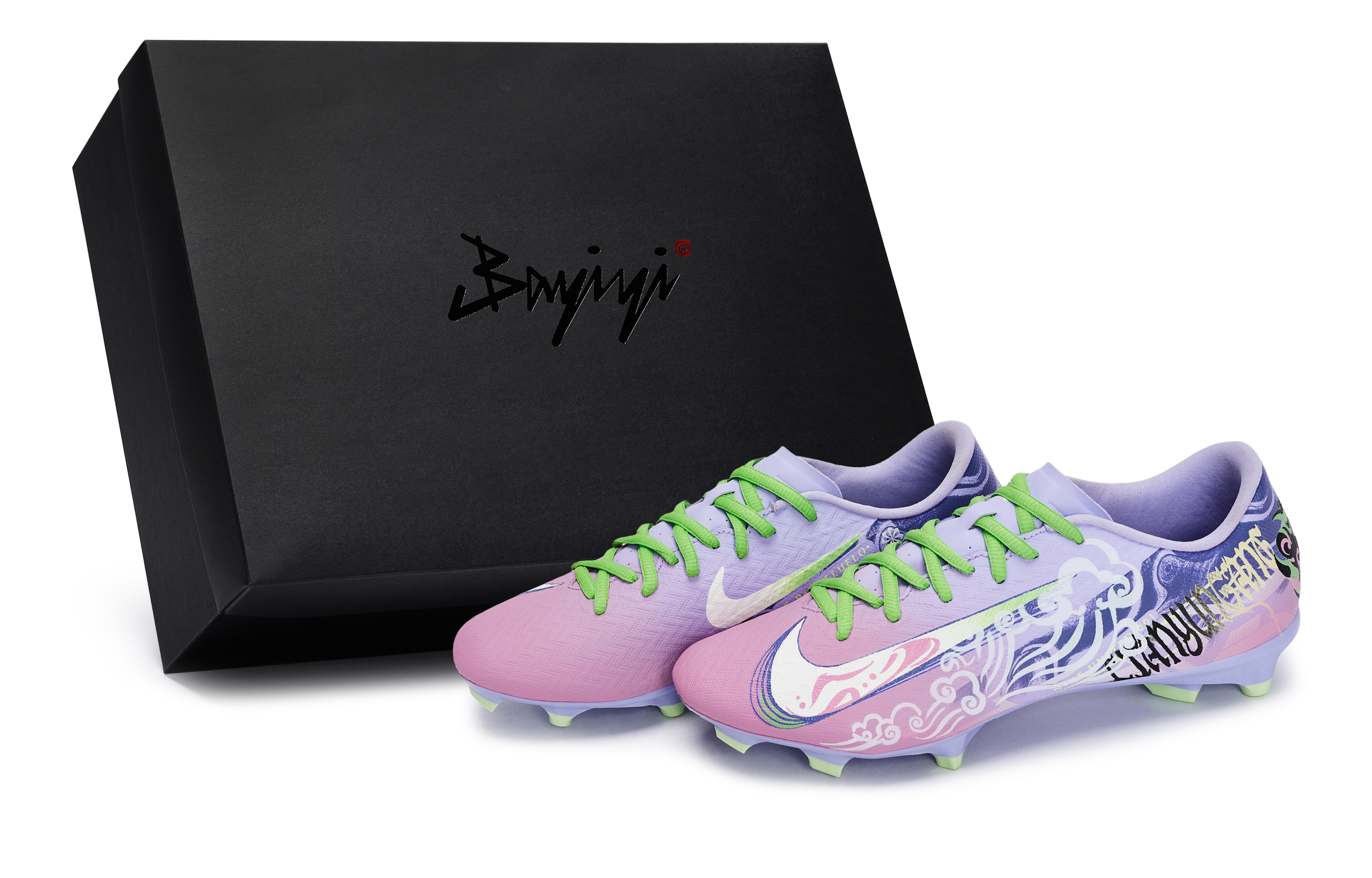 Nike Футбольные бутсы Mercurial Vapor 16, устойчивые к истиранию, унисекс, черные, серые, фиолетово-зеленые