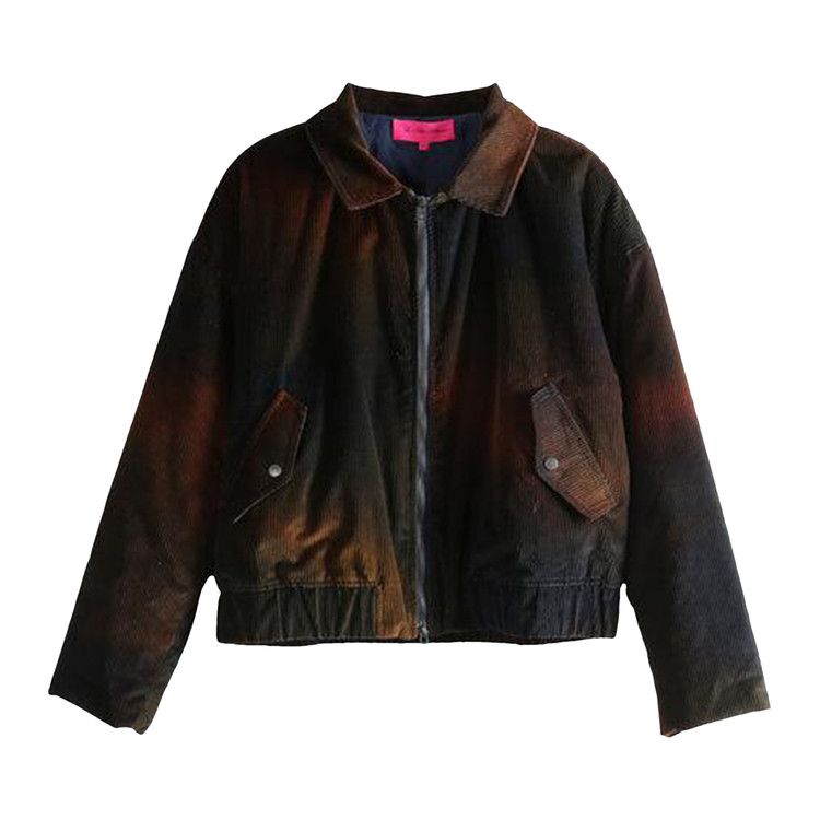 

Куртка The Elder Statesman Ombre Cord Boxy Jacket, Midnight