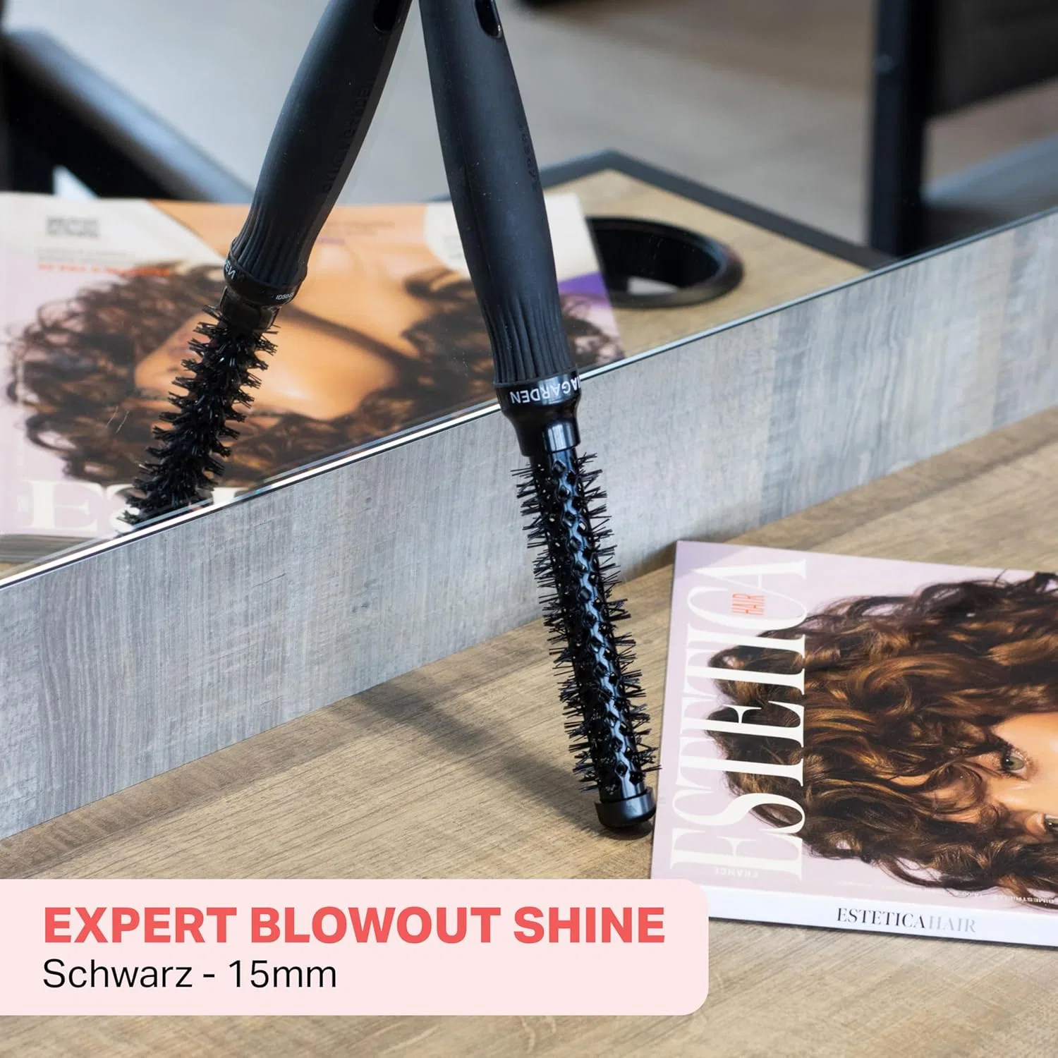 Круглая антистатическая керамическая щетка Olivia Garden Expert Blowout Shine, 15 мм Olivia Garden — фото 2