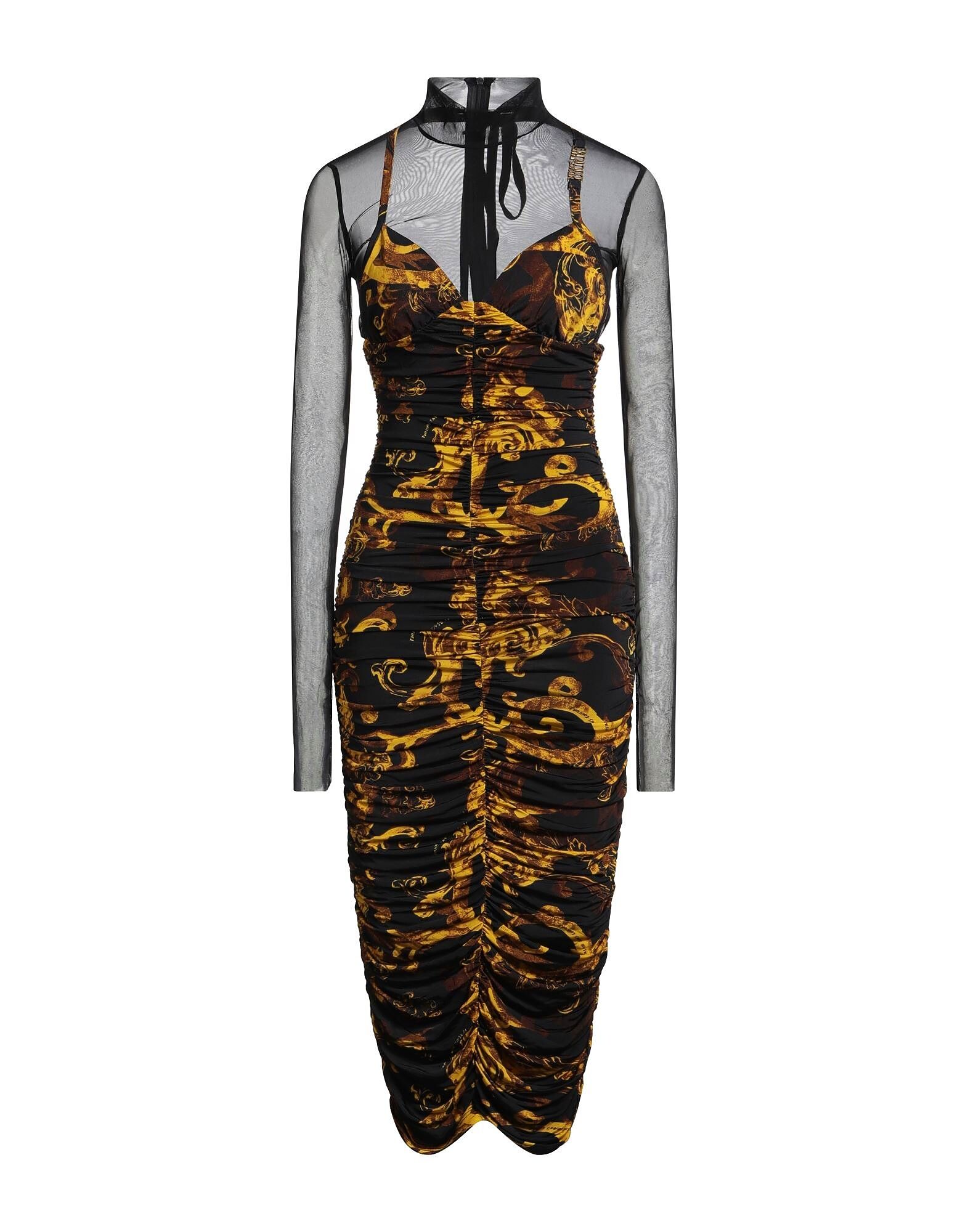 

Платье миди Versace Jeans Couture, черный