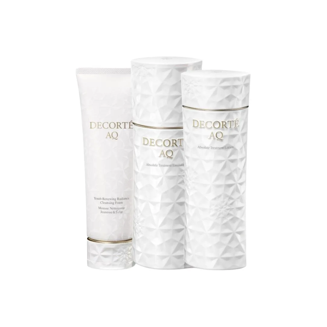 DECORTE Набор для ухода за кожей унисекс, Three-Piece Set: Radiance Cleansing Cream 125g+Radiance Hydrating Toner 200ml+Radiance Lotion 200ml